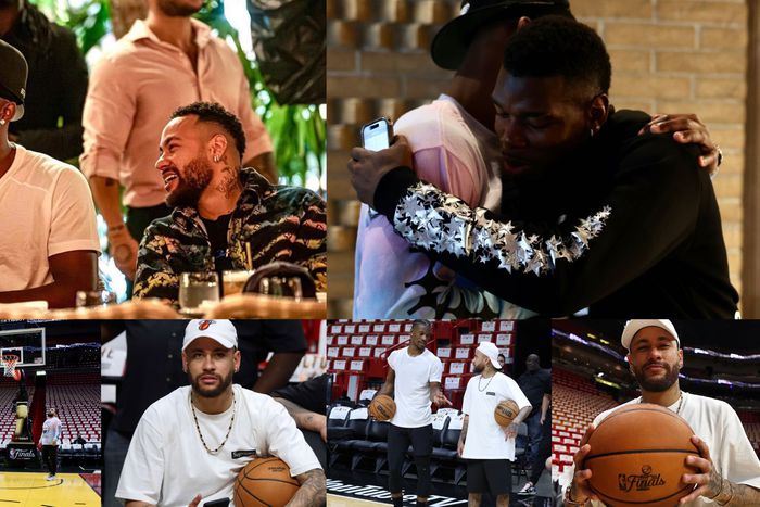 Butler had lunch earlier with Paul Pogba, the star of French football, in addition to Neymar.