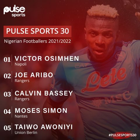 PULSESPORTS30 2022 Full List: Meet Nigeria's 30 best footballers of the year