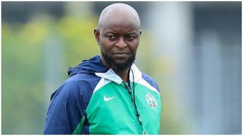 Finidi George’s future uncertain after three-hour meeting with sports minister to save Super Eagles job
