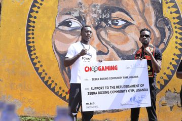 Mr Eazi launches the refurbishment of Zebra Boxing Club