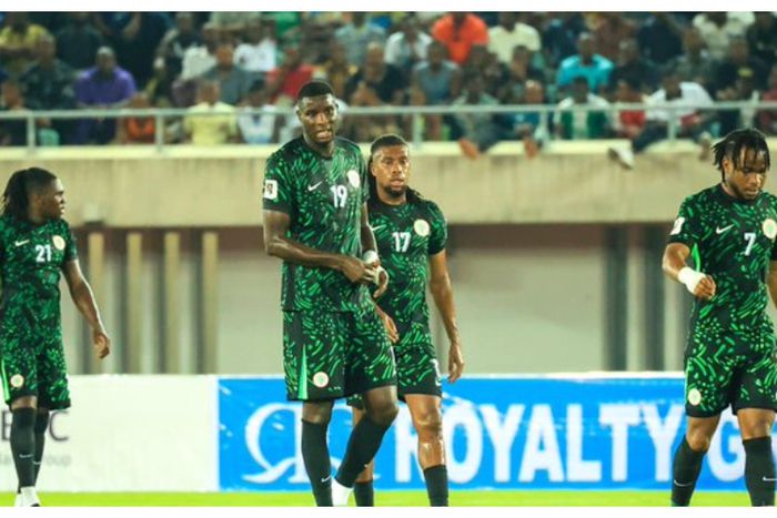 Super Eagles players in their defeat to Benin Republic