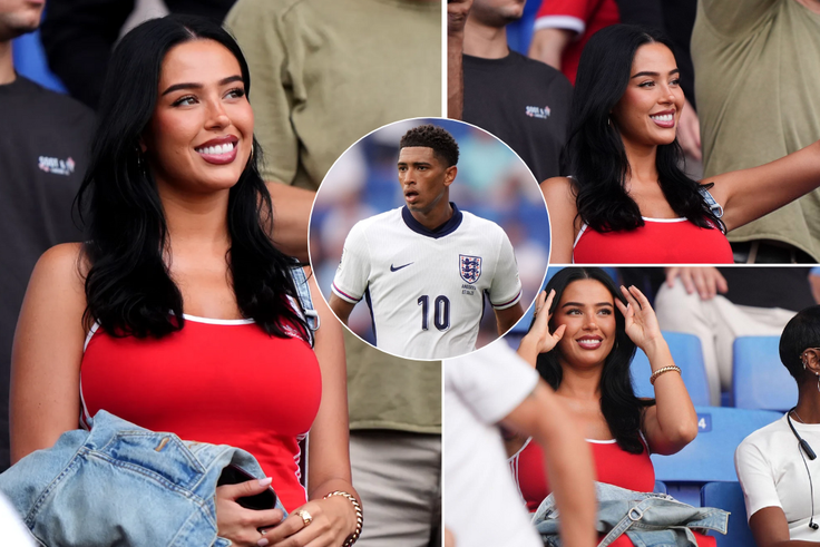 Ashlyn Castro: Jude Bellingham’s beautiful girlfriend watches on during England vs Andorra