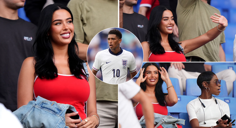 Ashlyn Castro: Jude Bellingham’s beautiful girlfriend watches on during England vs Andorra