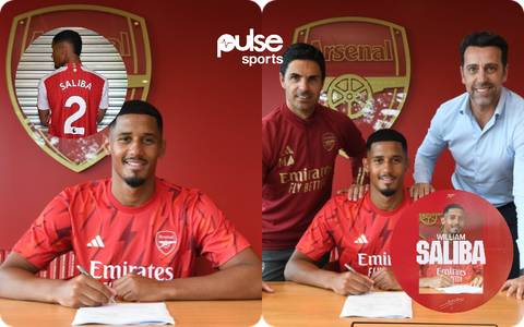 Official: William Saliba pens a new contract with Arsenal and given a new jersey Number