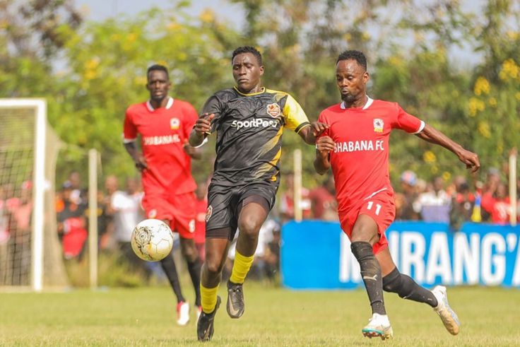 Shabana FC and Murang'a Seal during a past match.