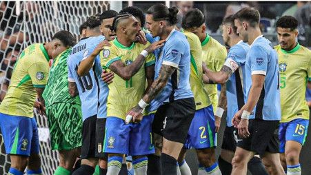 Uruguay shocks Brazil to reach Copa América semi final in 13 Years