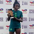 After the Super Falcons defeated Tunisia, CAF picked Esther Okoronkwo over Rinsola Babajide to win the WAFCON Woman of the Match Award.