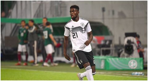 Jordan Torunarigha celebrates dumping Germany for Nigeria after Super Eagles debut