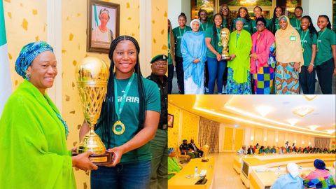 D'Tigress: First Lady Remi Tinubu welcomes African champions to Aso Rock