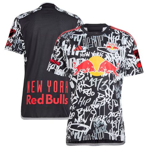 PHOTOS: Sekagya, New York Red Bulls celebrate hip hop at 50 with new flashy freestyle kit