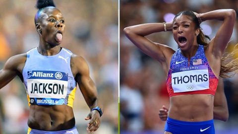 Paris 2024 Olympics: Gabby Thomas insists Shericka Jackson's absence from women's 200m did not ease the pressure