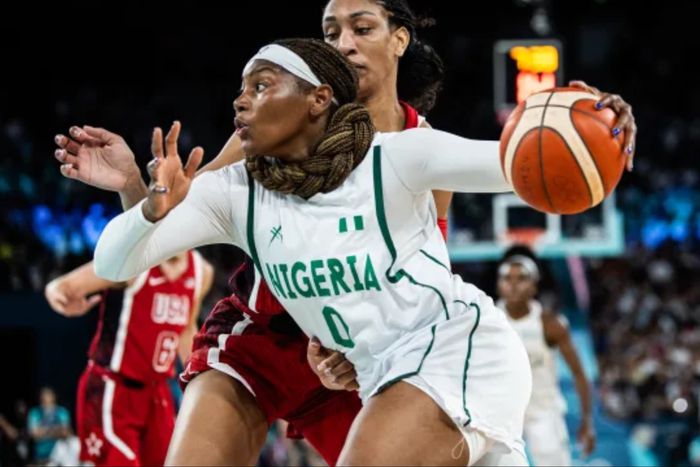 Ezinne Kalu and Amy Okonkwo have the game of their lives as D'Tigress make Nigeria proud with Paris 2024 Olympics exit against USA. (FIBA)