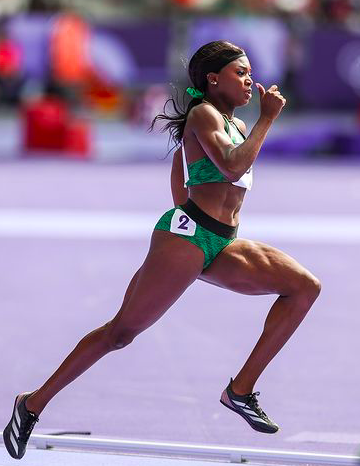 Nigerian sprinter Favour Ofili (Credit: Instagram/@ofili.fa)