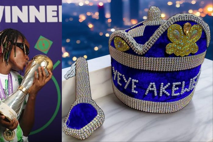 Super Falcons star Tosin Demehin honoured with Chieftaincy title after WAFCON triumph.