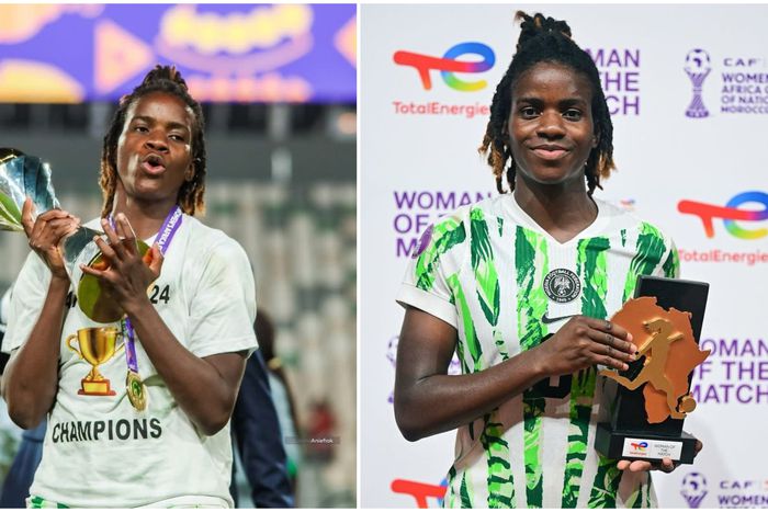 PICTORIAL: The champ is back! Esther Okoronkwo returns to Canada after WAFCON 2024 heroics