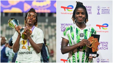 PICTORIAL: The champ is back! Esther Okoronkwo returns to Canada after WAFCON 2024 heroics