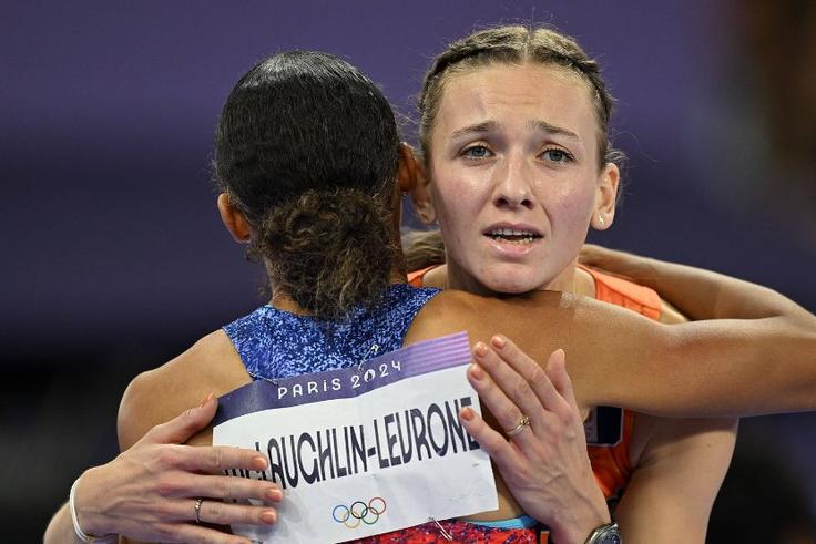 Femke Bol and Sydney McLaughlin-Levrone
