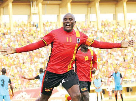 David Obua, Massa and the top Uganda Cranes strikers in the Africa Cup of Nations qualifiers