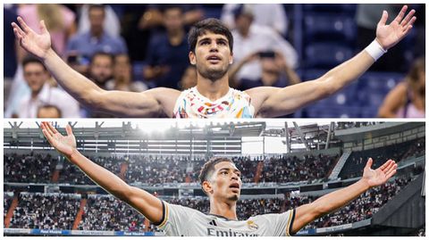 Carlos Alcaraz: Reactions as US Open star pays homage to Bellingham's iconic celebration