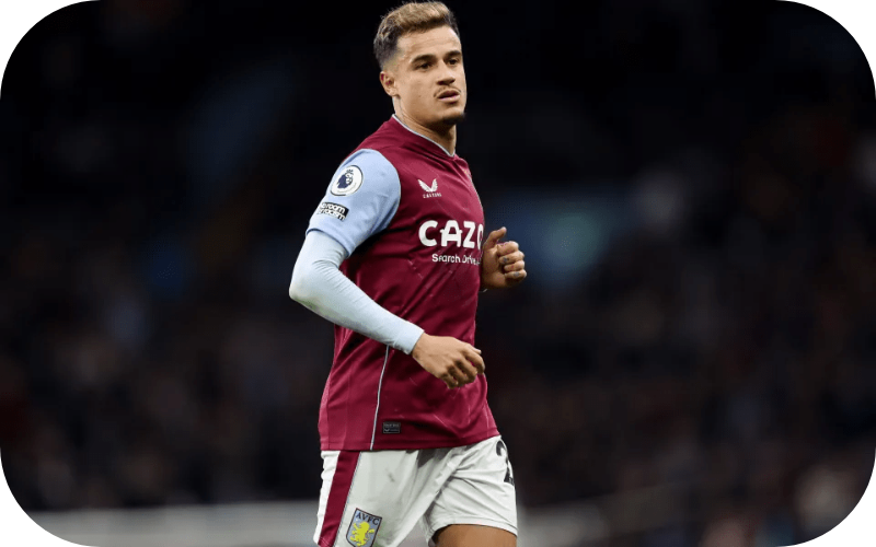 Aston Villa signs Philippe Coutinho on loan from Barcelona until the end of  the season