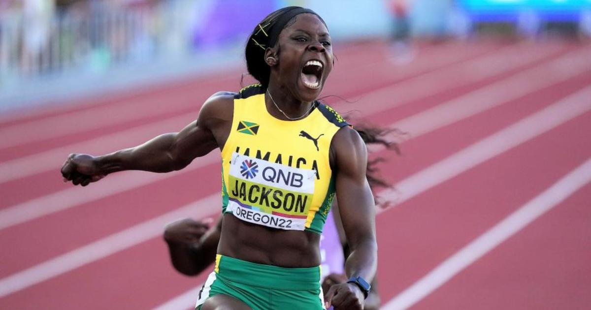 Shericka Jackson sets eyes on Flo Jo's 35-year-old 200m world record in ...