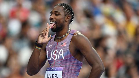 Noah Lyles rocks New York Fashion Week with topless catwalk strut showing off physique