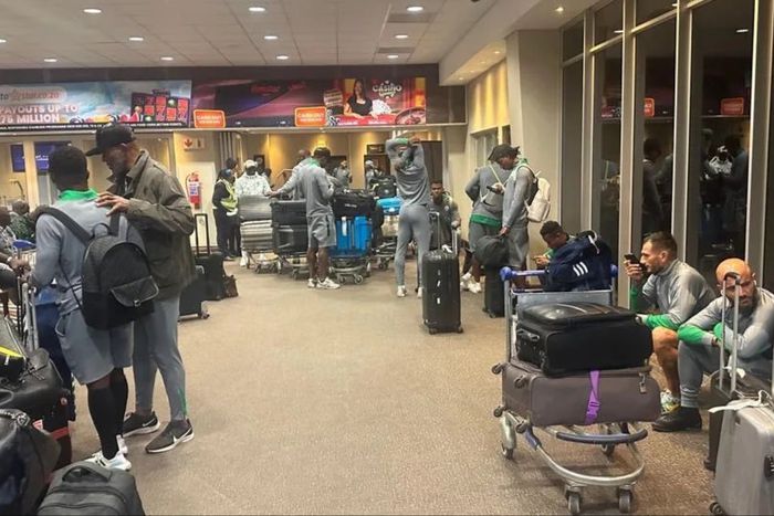 The Super Eagles of Nigeria touch down in Bloemfontein for a World Cup qualifier against South Africa.