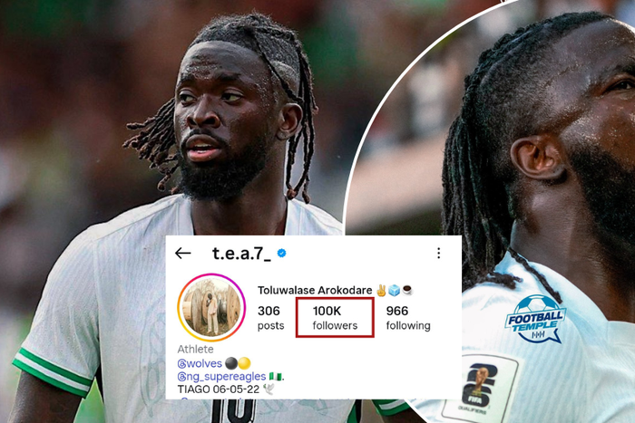 Tolu Arokodare: Super Eagles new hero reaches 100,000 followers after breaking Rwanda’s heart