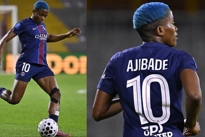 Super Falcons Captain Rasheedat Ajibade makes her debut as a substitute in PSG's 1-1 draw with Lens.