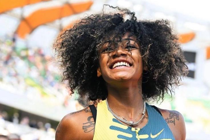 Sha'Carri Richardson shares interesting reason behind running with her natural hair at Prefontaine Classic