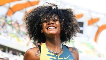 Sha'Carri Richardson shares interesting reason behind running with her natural hair at Prefontaine Classic