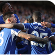 Chelsea celebrate their win against Burnley