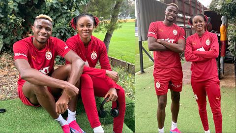 Victor Osimhen and Tosin Demehin: Super Eagles and Super Falcons stars link up in Galatasaray