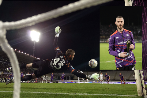 Manchester United feel the pinch following David De Gea's penalty heroics for Fiorentina against AC Milan