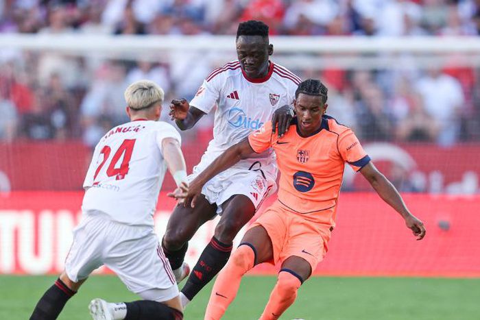 Akor Adams in action against Barcelona || Image credit: Imago