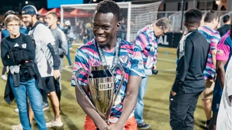 Kenyan midfielder Tobias Otieno.