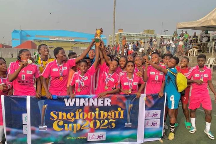 Former Super Falcons star promotes girls' football as Lakeside Queens wins maiden edition