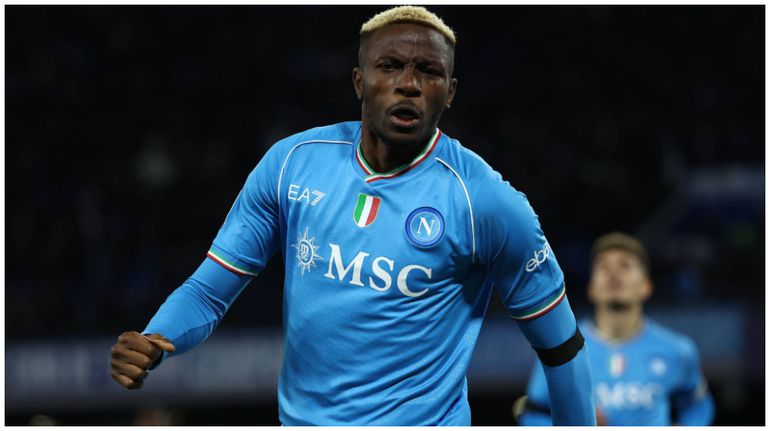 Napoli's Victor Osimhen had a stellar 2023 but was not included in the FIFPRO XI