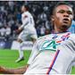 Gift Orban celebrates his first goal for Lyon.