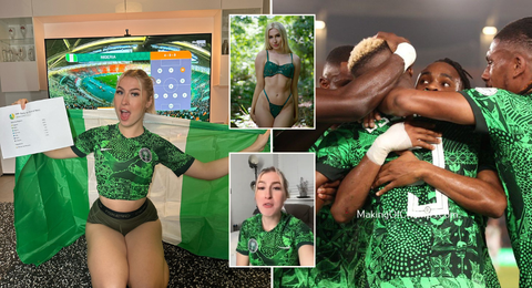 AFCON 2023: Nigerians drag UK OnlyFans star Astrid Wett for supporting Super Eagles