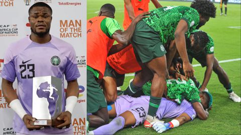 Stanley Nwabali: Super Eagles goalkeeper named Man of the Match,  hails teammates for penalty AFCON heroics against South Africa