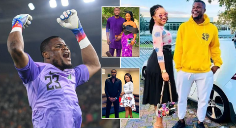 AFCON 2023: Stanley Nwabali's admirer photoshops herself as his wife, says she is his 'one and only'