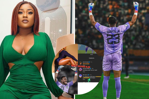 AFCON 2023: Nollywood actress Nancy Iheme offers Stanley Nwabali 'SOLID 3some' for penalty heroics
