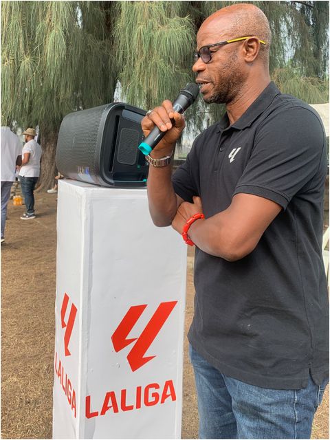 Nigerian legend and LaLiga ambassador, Mutiu Adepoju.