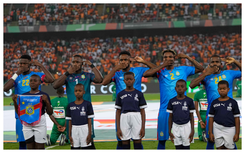 AFCON 2023: Congo DR Players Stage Silent Anthem Protest at AFCON Semifinal to Highlight Home Crisis