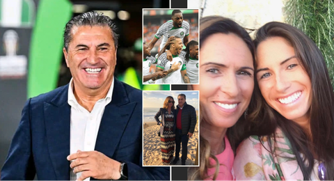 AFCON 2023: Jose Peseiro’s wife and daughter celebrate Super Eagles after reaching finals