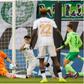 Victor Boniface watches on vs Wolfsburg.