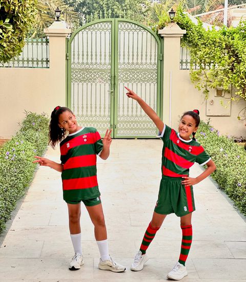 Ava and Mia Daughters of Super Eagles legend Mikel Obi show off dance skills in Dubai.