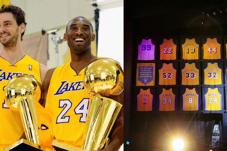 Gasol remembers Kobe at Lakers jersey retirement
