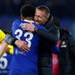 Chelsea boss Graham Potter celebrates after the win against Borussia Dortmund